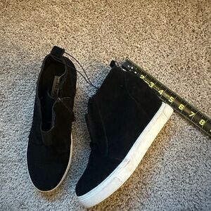 New Women's Steve Madden Wavery Sneaker Booties Boots Black